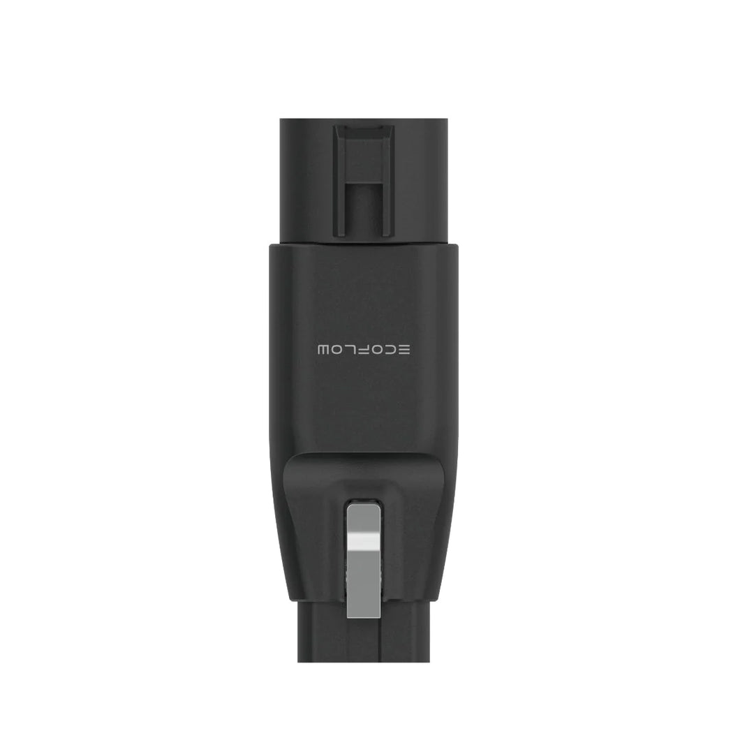 EcoFlow EV X-Stream Adapter and Cable for fast charging of EcoFlow DELTA Pro at home, shown connected and ready to use.