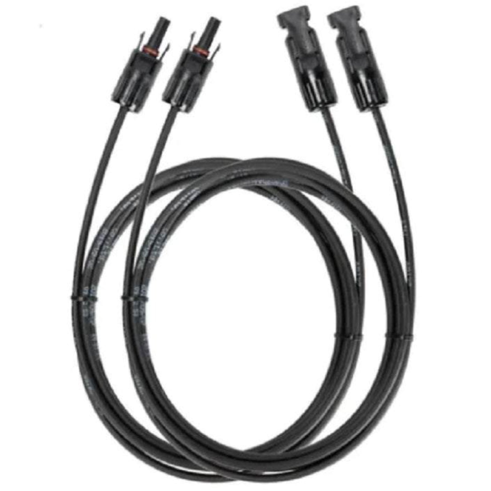 EcoFlow solar extension cable, 3 meters long, with multi-contact connectors for outdoor solar power setup and durability.