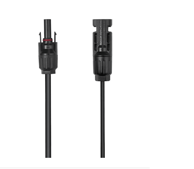 EcoFlow Solar Extension Cable 3M with multi-contact connectors, designed for efficient solar power setup and outdoor use.