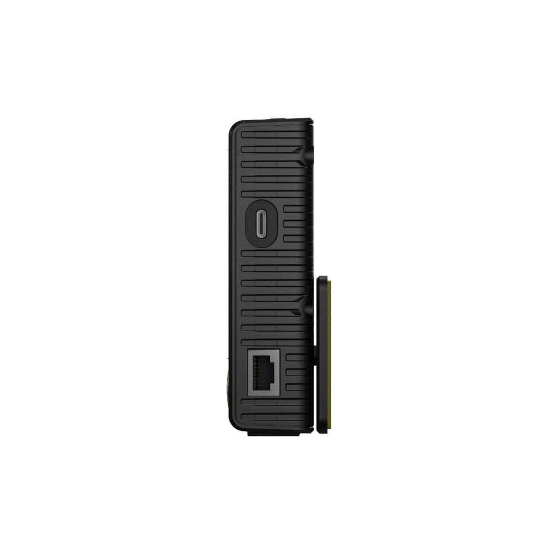 EcoFlow Delta Pro remote control with Bluetooth for monitoring, displaying buttons and screen for easy system management.