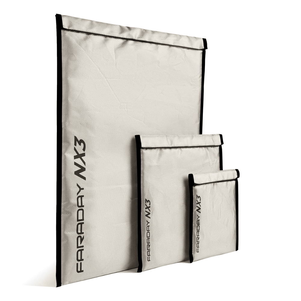 Faraday 3 PC Small Kit NX3 RFID Block Triple - Layer CYBER Fabric Bags - POWER FIT SHOP — Powering Preparedness, Health &amp; Home