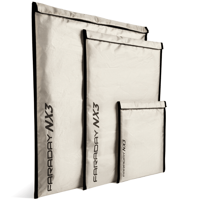 Faraday Defense NX3 3 PC Medium Kit Triple - Layer CYBER Fabric Bags - POWER FIT SHOP — Powering Preparedness, Health &amp; Home