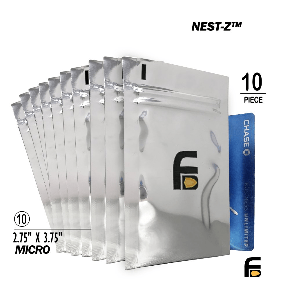 Faraday 10 PC Credit Card NEST - Z 7.0 Mil 5 - Layer Faraday Bags 2.5"x4" - POWER FIT SHOP — Powering Preparedness, Health &amp; Home