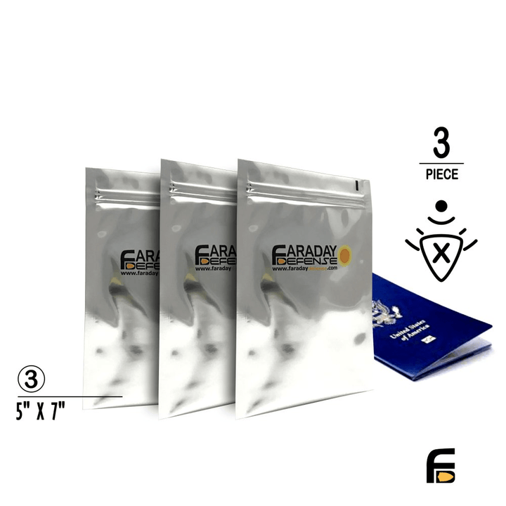 Faraday 3 PC Cell Phone NEST - Z 7.0 Mil 5 - Layer EMP Bags 5" x 7" - POWER FIT SHOP — Powering Preparedness, Health &amp; Home