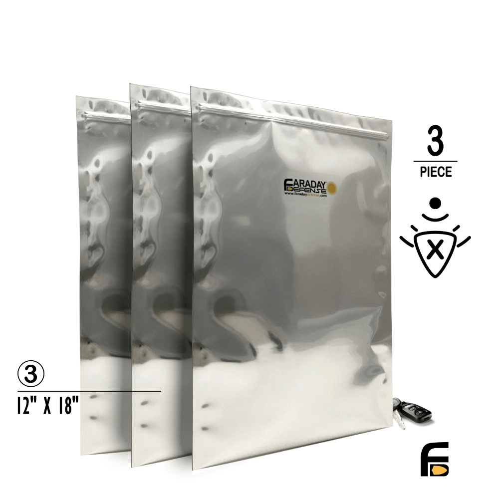 Faraday 3 PC X - Large Laptop NEST - Z 7.0 Mil 5 - Layer EMP Bags 12" x 18" - POWER FIT SHOP — Powering Preparedness, Health & Home