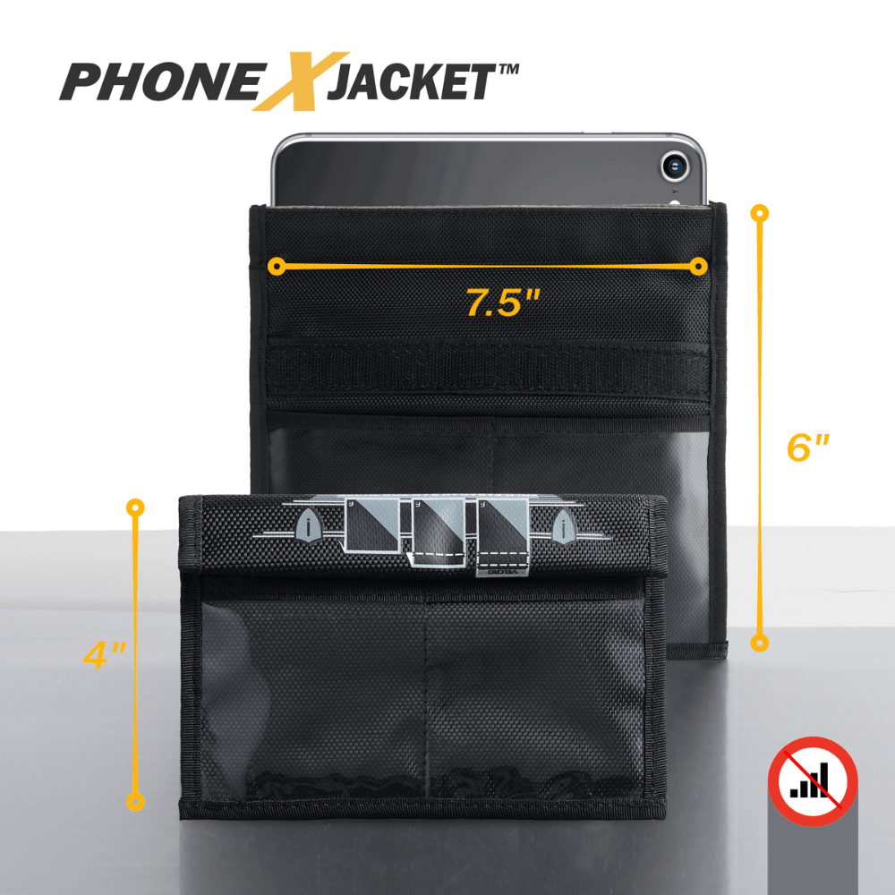 Faraday Jacket Forensic Cell Phone Triple Layer Fabric Bag 8" x 4.5" - POWER FIT SHOP — Powering Preparedness, Health & Home