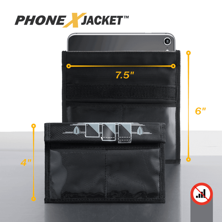 Faraday Jacket Forensic Cell Phone Triple Layer Fabric Bag 8" x 4.5" - POWER FIT SHOP — Powering Preparedness, Health &amp; Home