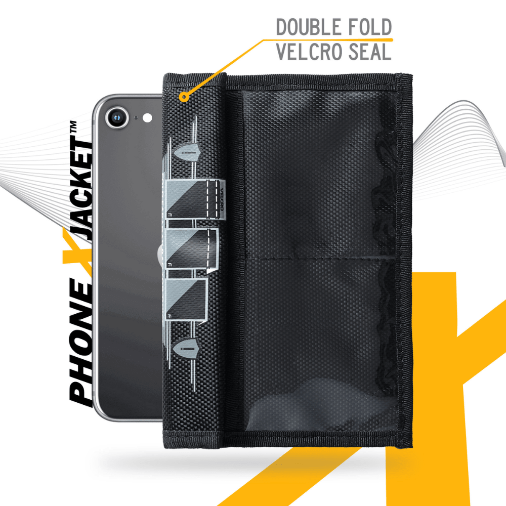 Faraday Jacket Forensic Cell Phone Triple Layer Fabric Bag 8" x 4.5" - POWER FIT SHOP — Powering Preparedness, Health &amp; Home