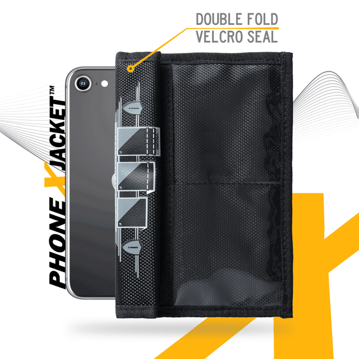Faraday Jacket Forensic Cell Phone Triple Layer Fabric Bag 8" x 4.5" - POWER FIT SHOP — Powering Preparedness, Health &amp; Home