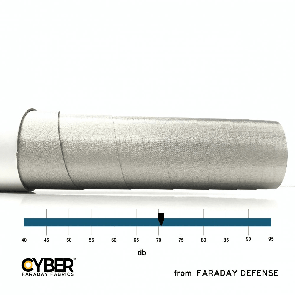 Faraday Cyber NC - RS - A Adhesive EMF RF Shielding Nickel Copper 50"x1&
