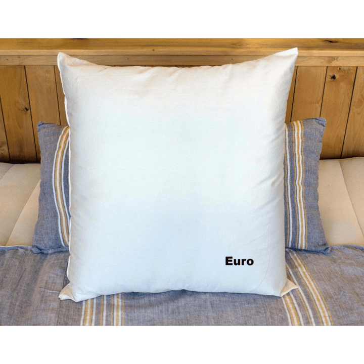 Holy Lamb Wool-Filled Standard Size Bed Pillow showing soft, light comfort with a white cover, measuring 20x25 inches.
