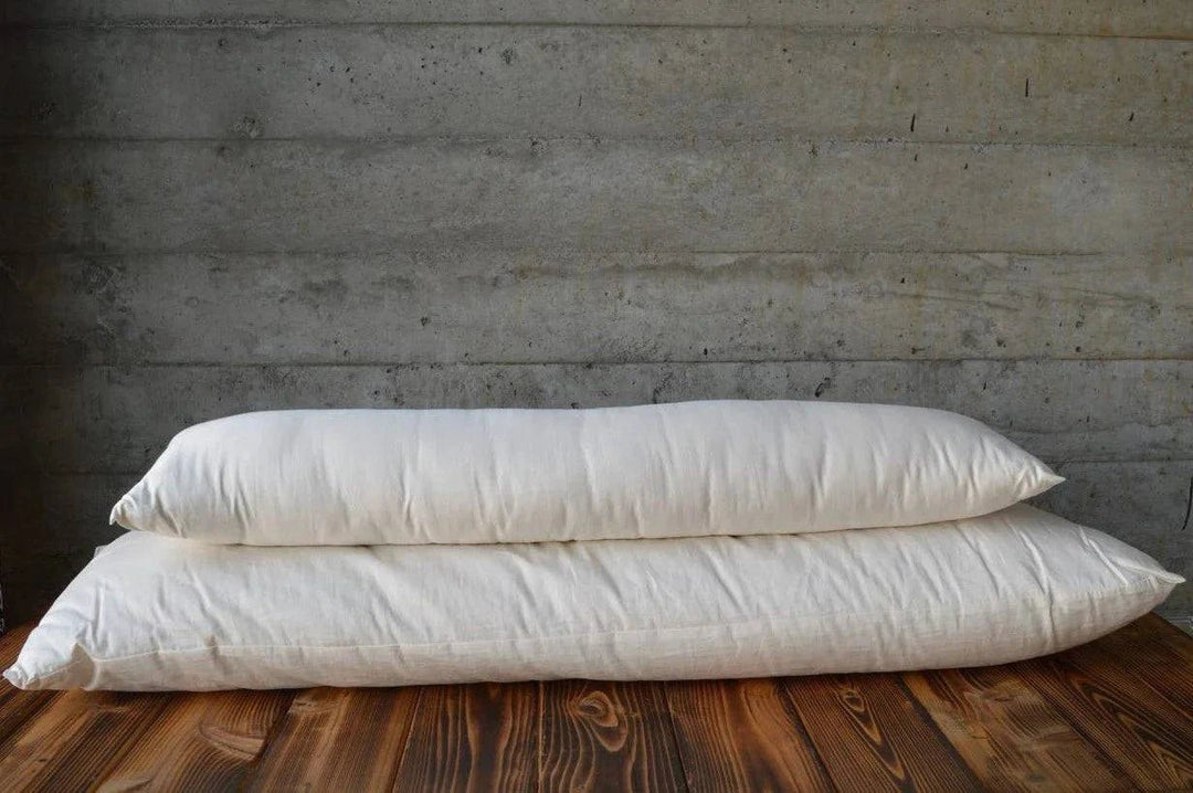 Holy Lamb Organics Body Pillow Natural Without Case Wool - Filled Size 17" x 53" - POWER FIT SHOP — Powering Preparedness, Health &amp; Home