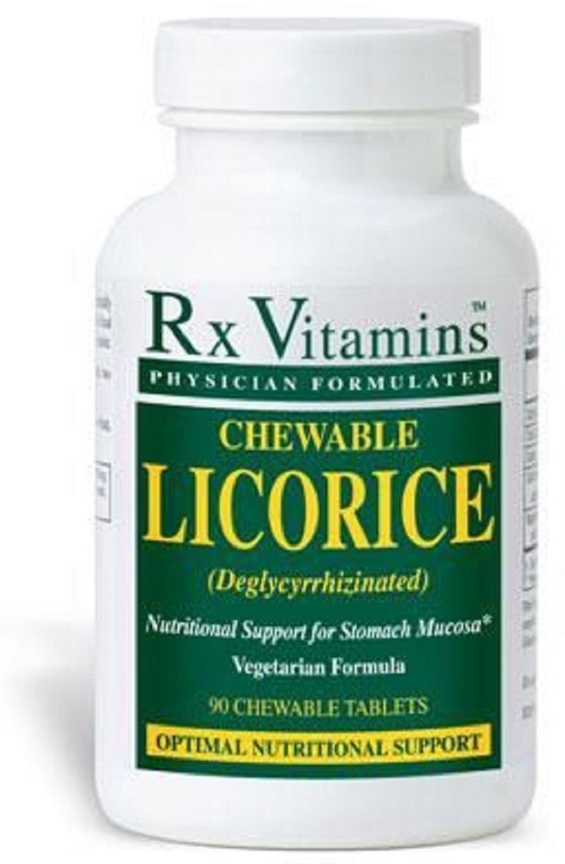 Rx Vitamins Chewable Licorice DGL 90 Tablets Digestive Support - POWER FIT SHOP — Powering Preparedness, Health &amp; Home