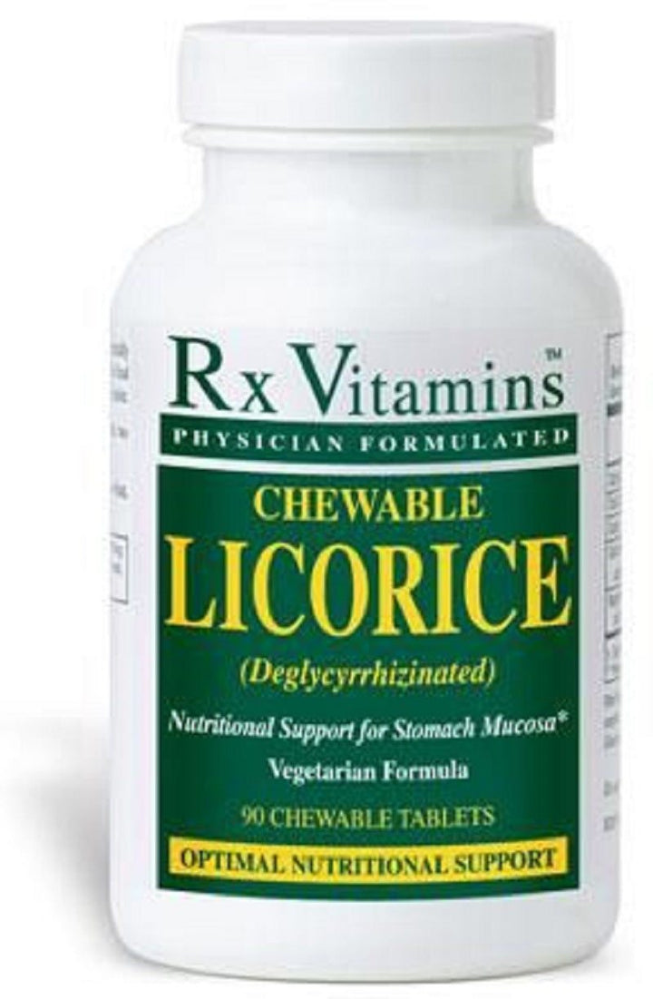 Rx Vitamins Chewable Licorice DGL 90 Tablets Digestive Support - POWER FIT SHOP — Powering Preparedness, Health &amp; Home