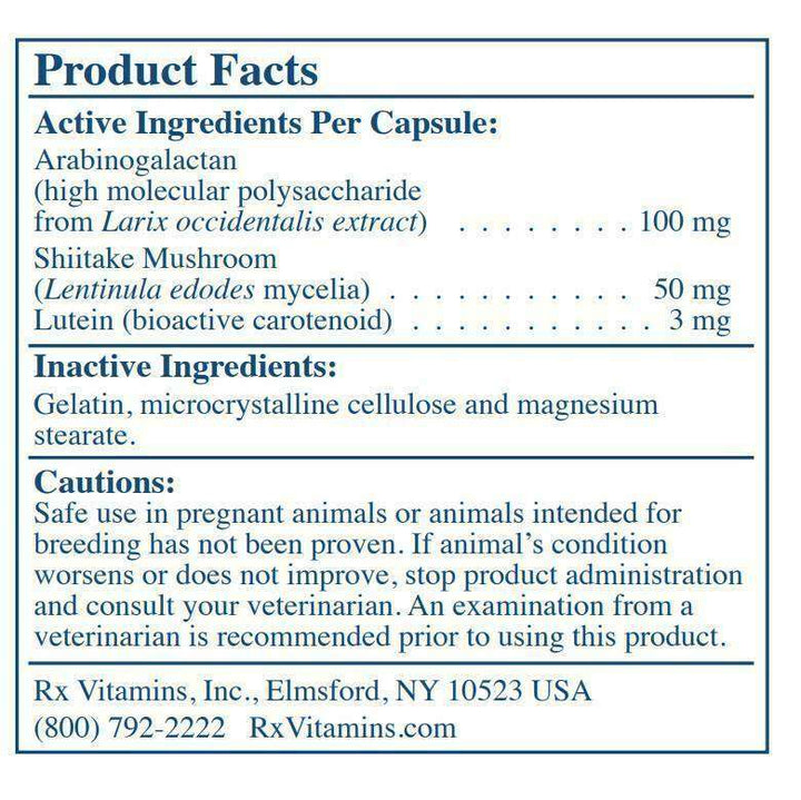 Rx Vitamins for Pets Immuno Support 60 Caps Bones For Dogs and Cats - POWER FIT SHOP — Powering Preparedness, Health &amp; Home