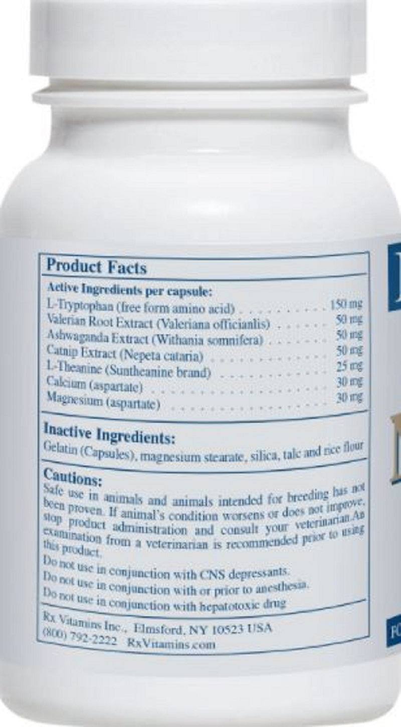 Rx Vitamins For Pets NutriCalm Dietary Supplement for Dogs 50 Caps - POWER FIT SHOP — Powering Preparedness, Health &amp; Home