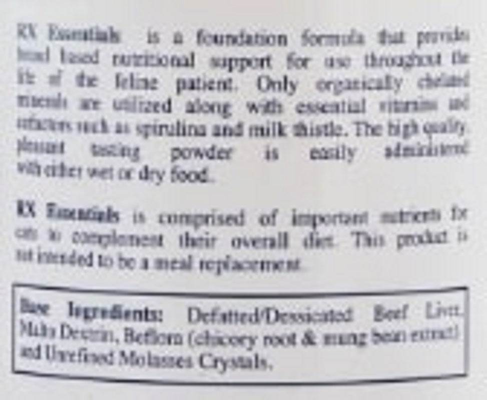 RX Vitamins For Pets Rx Essentials For Cats Natural Nutrition 4 oz - POWER FIT SHOP — Powering Preparedness, Health &amp; Home