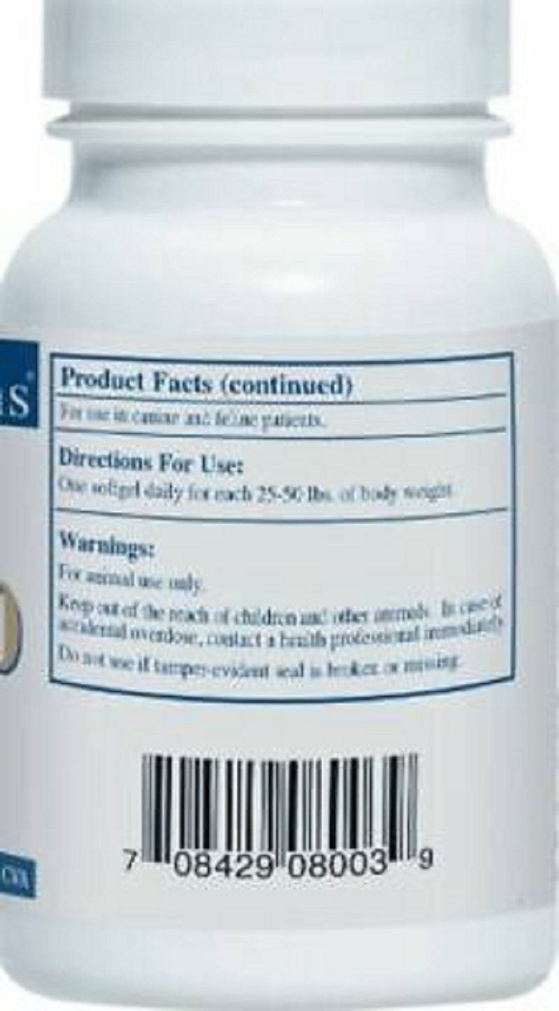MHP Rx Vitamins CoQ10 supplement for dogs and cats in a bottle of 30 capsules, pet vitamins and supplements for energy support
