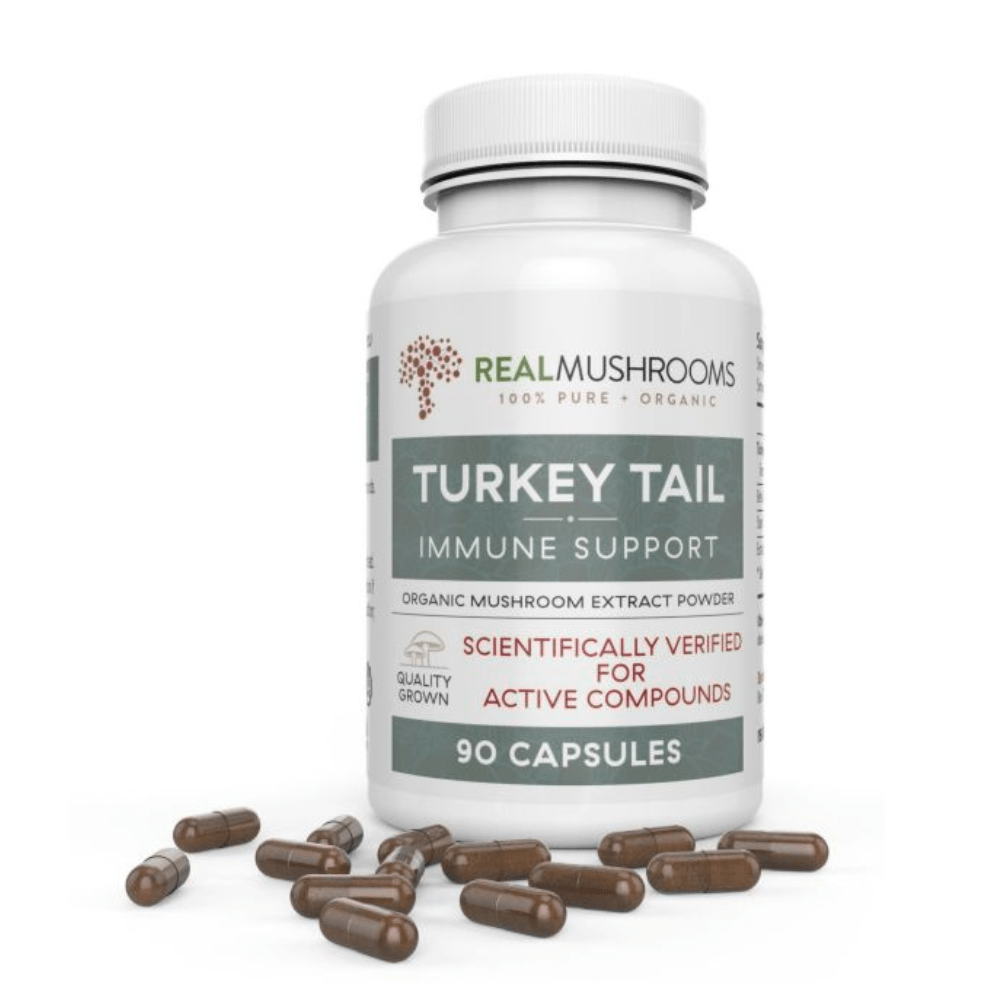 Real Mushrooms Turkey Tail Extract Immune Support 90 Capsules - POWER FIT SHOP — Powering Preparedness, Health &amp; Home
