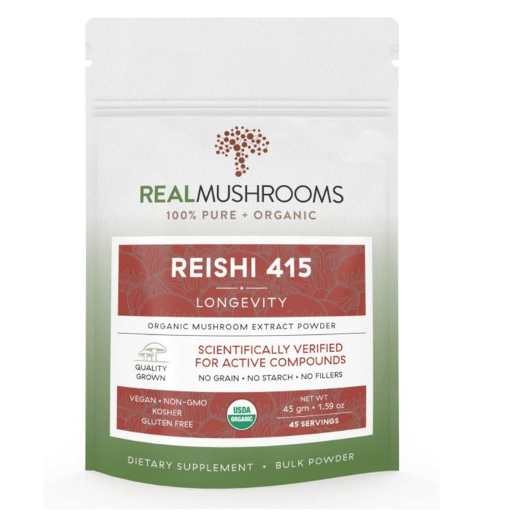 Real Mushrooms Reishi Mushroom Extract Bulk Powder 45 Grams - POWER FIT SHOP — Powering Preparedness, Health &amp; Home