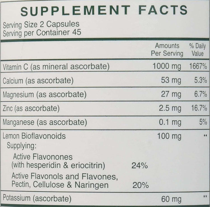 Rx Vitamins Buffered C 500 Mg 90 Capsules Bioflavonoids - POWER FIT SHOP — Powering Preparedness, Health &amp; Home