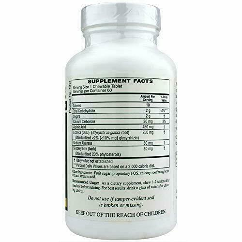 MHP Rx Vitamins Acid Block indigestion support chewable tablets, dietary supplement for digestive relief, 60 count