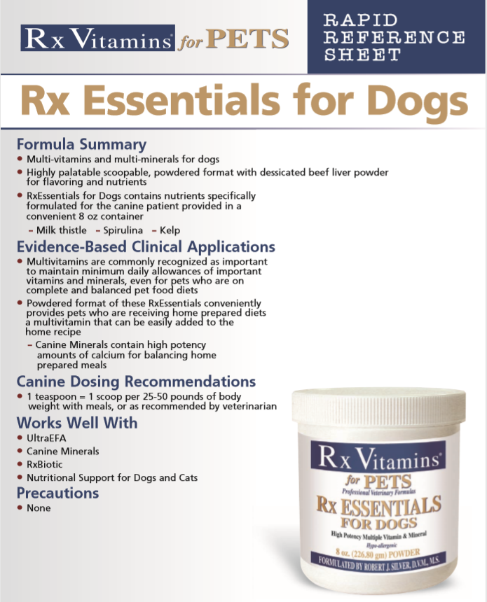 Pets Rx Essentials Nutritional Support for Dogs 8 Oz 3 Pack - Multi-vitamins and minerals supplement for dogs.