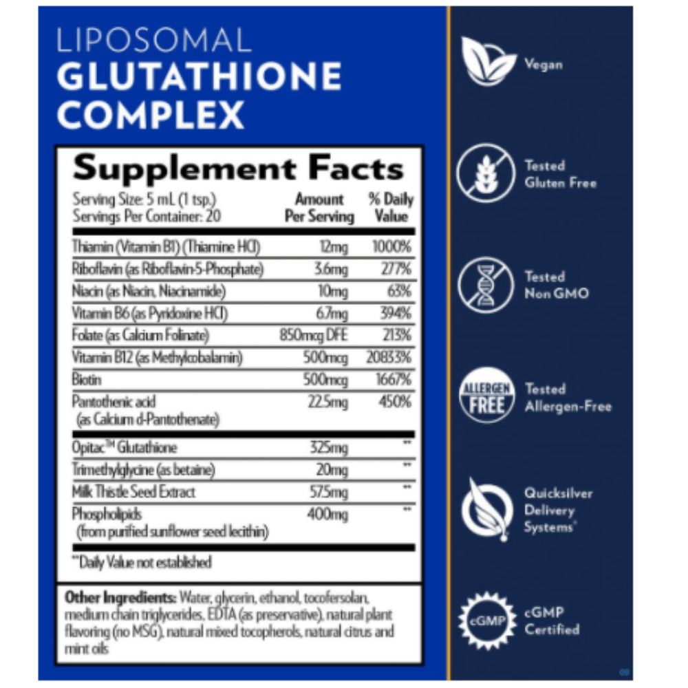Quicksilver Scientific Glutathione Complex Opitac Glutathione GLUTCOMPLEX 3 PACK - POWER FIT SHOP — Powering Preparedness, Health &amp; Home