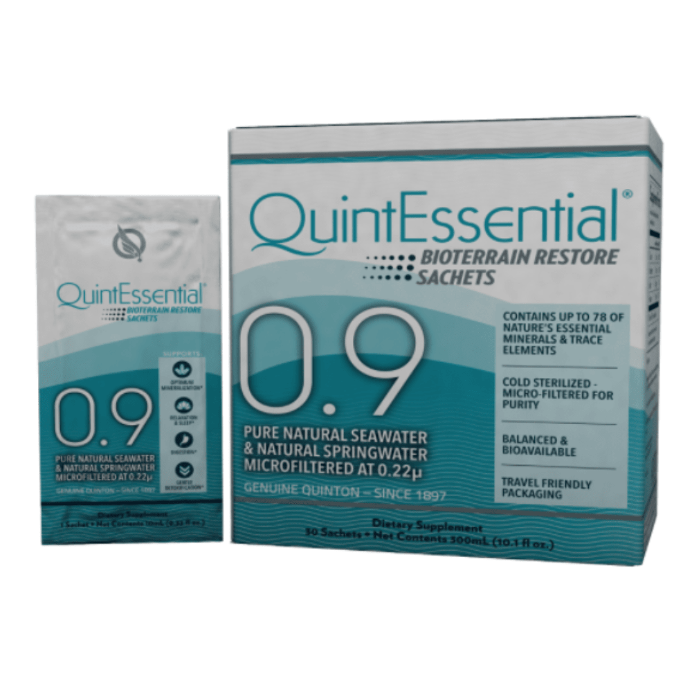 Quicksilver Scientific QuinEssential 0.9 sachet box of vitamins and supplements, 2-pack, by WEBMHP.